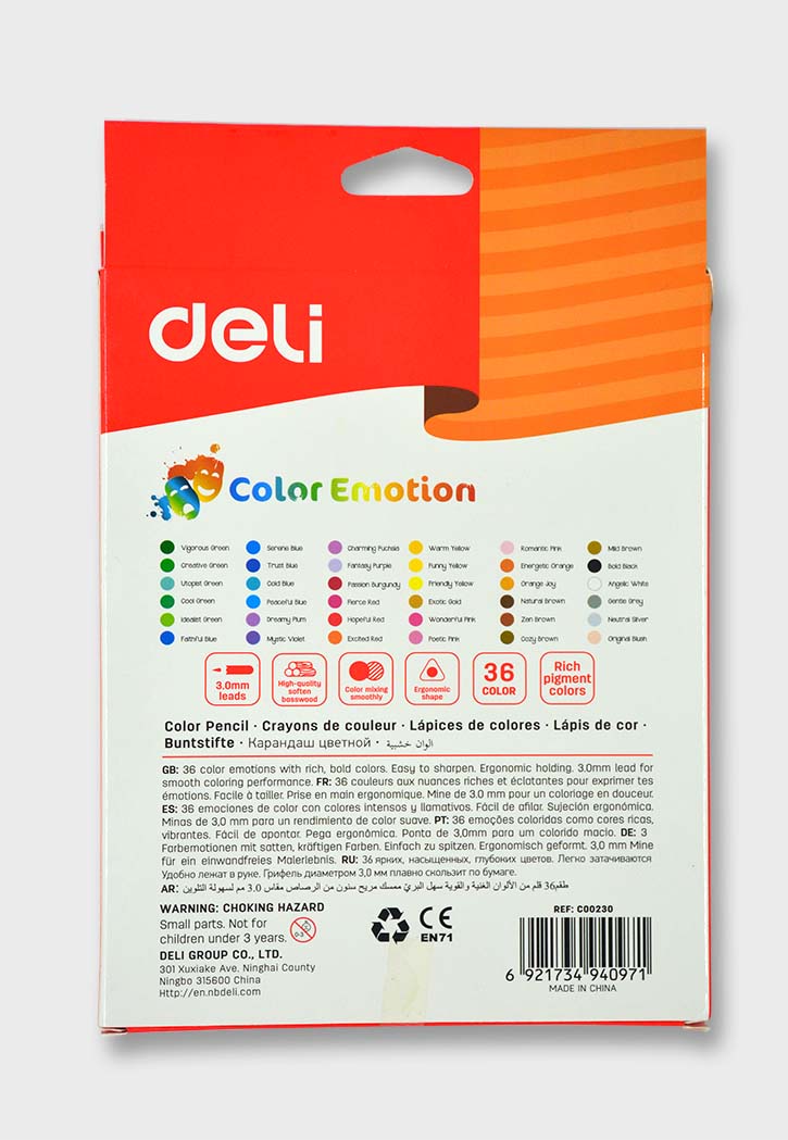Deli - Color Pencils 36PCS
