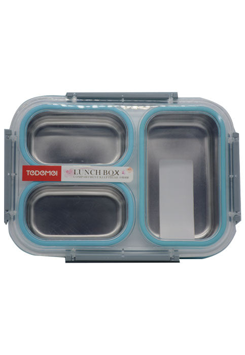 صندوق طعام _ ستانلس TEDEMEI STAINLESS STEEL LUNCH BOX 1.2L-B6540
