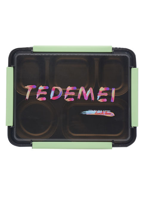 صندوق طعام *_ ستانلس TEDEMEI STAINLESS STEEL LUNCH BOX 4DIVISION 6546
