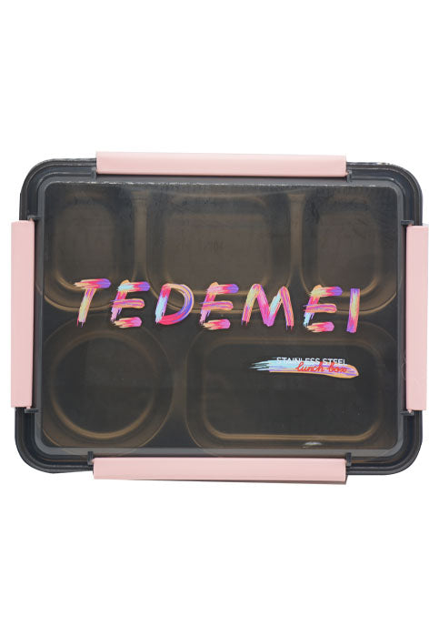 صندوق طعام *_ ستانلس TEDEMEI STAINLESS STEEL LUNCH BOX 4DIVISION 6546