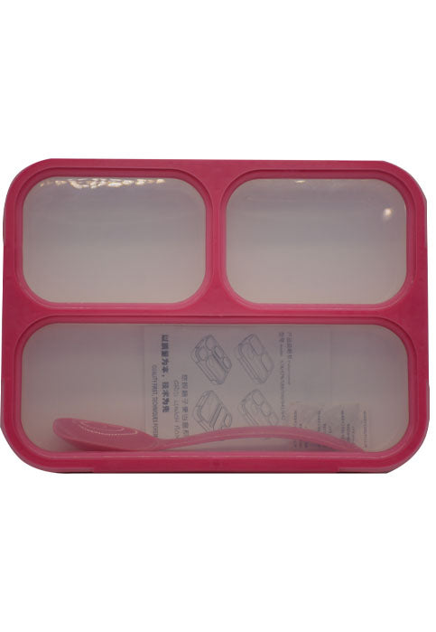 صندوق طعام من البلاستيك YOOEE GRID LUNCH BOX W/SPOON-579