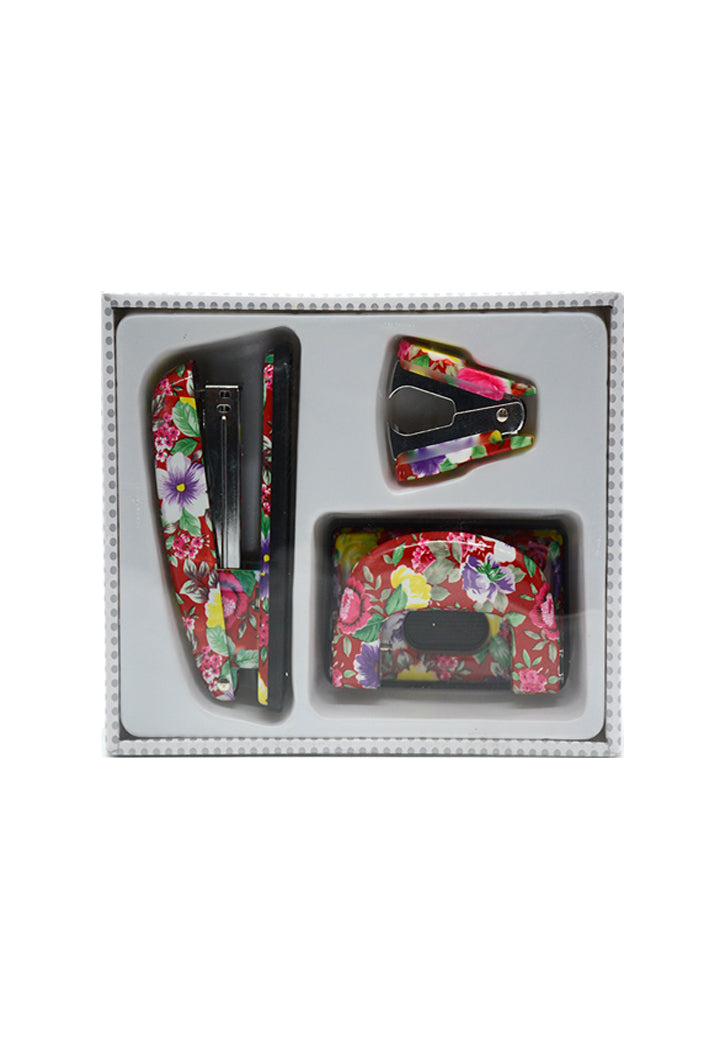 Flower Printed Office Set 3Pcs