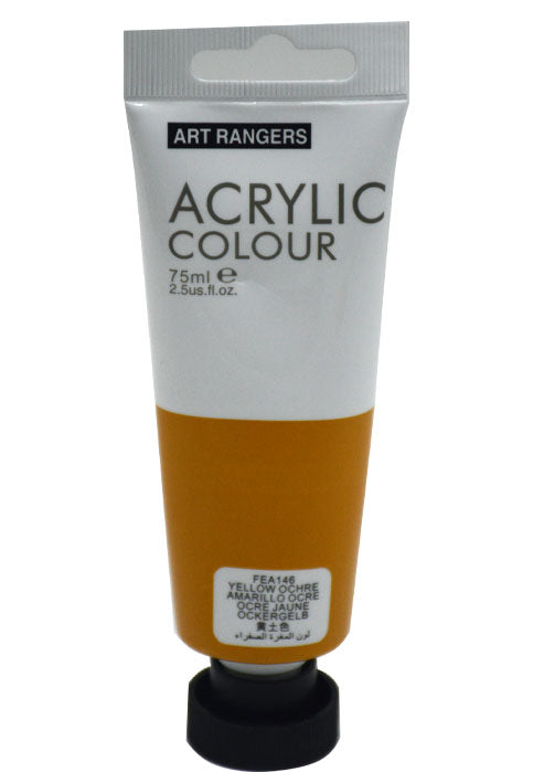 ART RANGER ACRYLIC COLOUR 75ML-YELLOW OCHRE