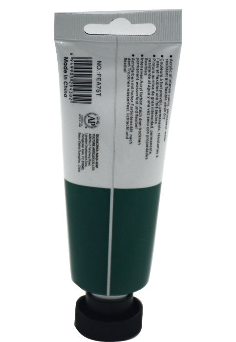 انبوب لون اكرليك 75مل- اخضر زبرجدي ART RANGER ACRYLIC COLOUR 75ML-VIRIDIAN