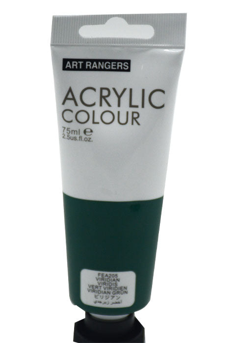 انبوب لون اكرليك 75مل- اخضر زبرجدي ART RANGER ACRYLIC COLOUR 75ML-VIRIDIAN