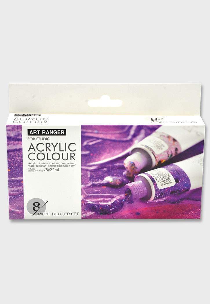 Art Ranger - Acrylic Glitter Color Set 8x22ML