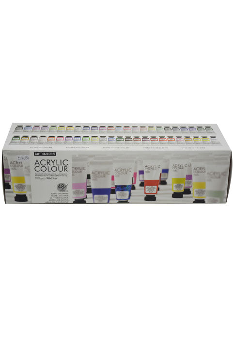 طقم انابيب الوان اكرليك - 48 لون ART RANGERS ACRYLIC COLOUR 48TUBES 22ML