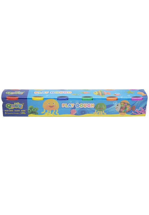 عجينة صلصال 6COLOURED PLAY DOUGH 6X100G