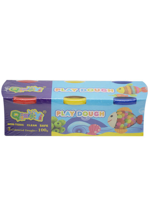 معجون ملون للعب * 3COLOURED PLAY DOUGH 3X100G
