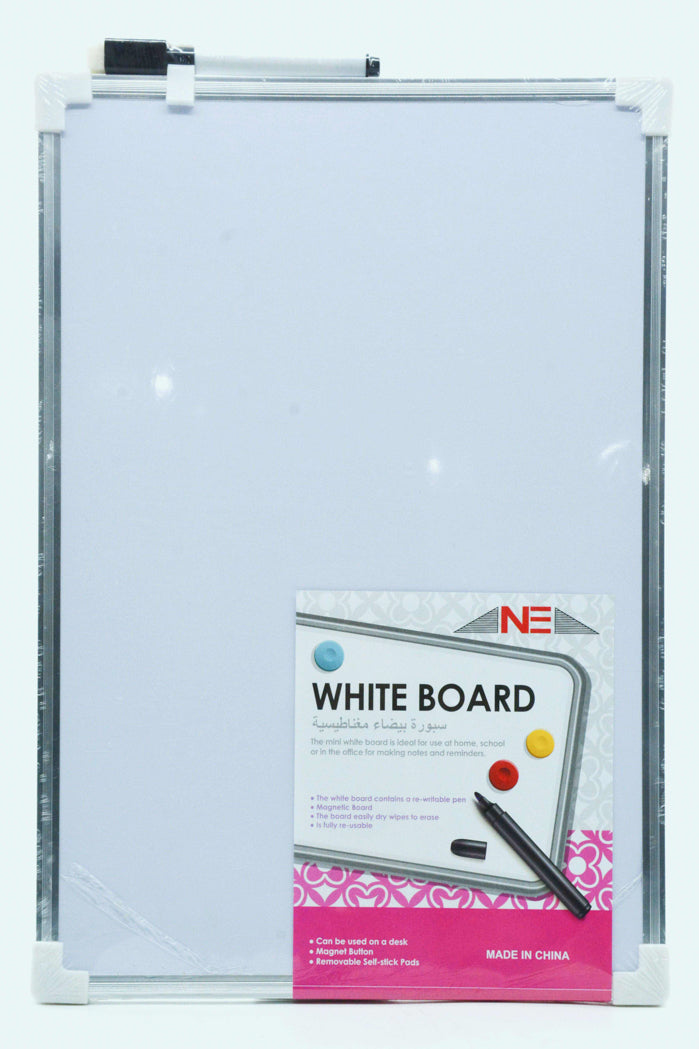 Magnetic White Board Aluminium Frame With Marker