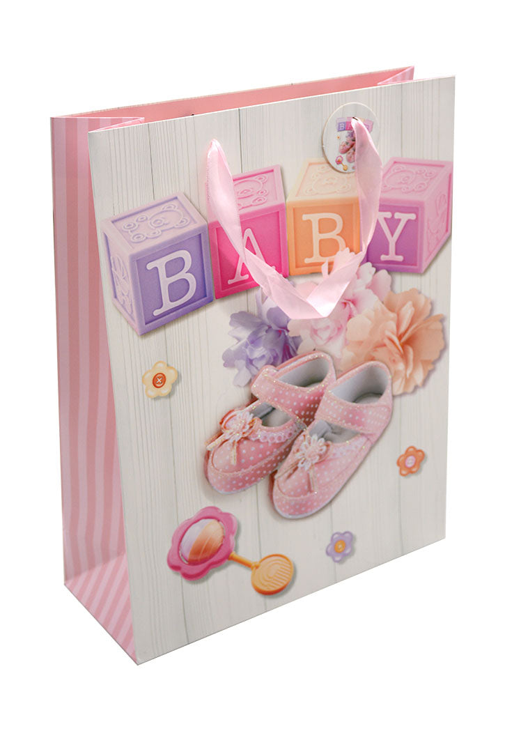 New Baby Girl Paper Gift Bag 30X40CM