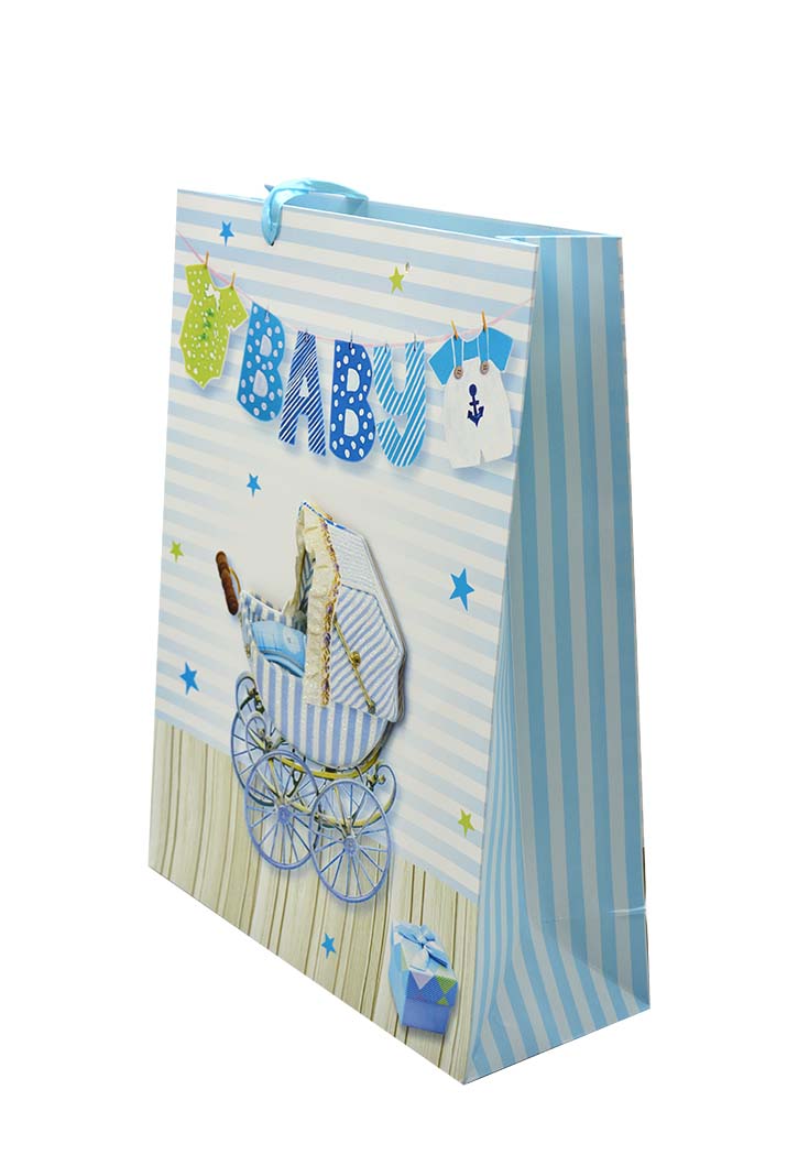 New Baby Boy Paper Gift Bag 30X40CM