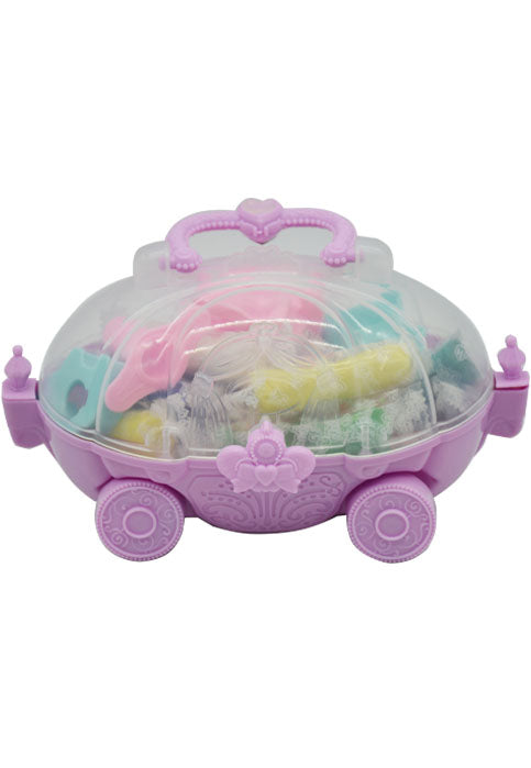 PLAY DOUGH 18PCS W/MOULDS IN CHARIOT JAR