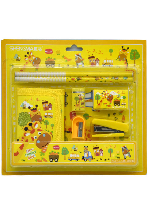 SHENGMA STATIONERY SET 8PCS/PKT ASSTD