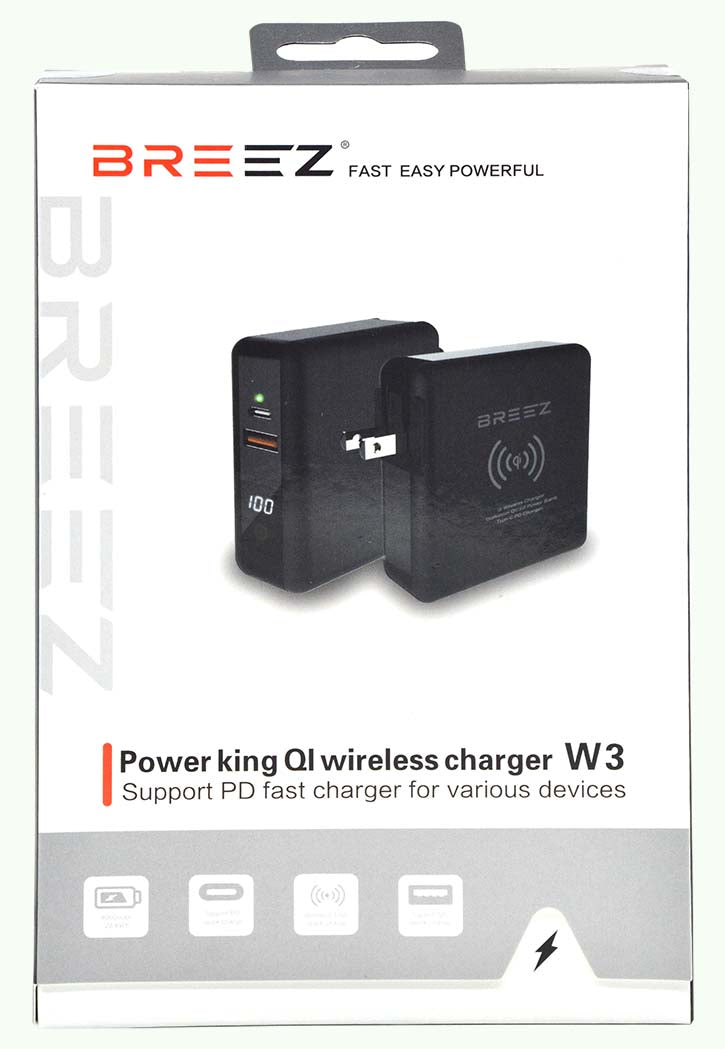 BREEZ - Power King QI Wireless Charger W3