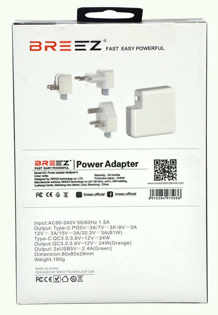 BREEZ - 4-Port Power Adapter