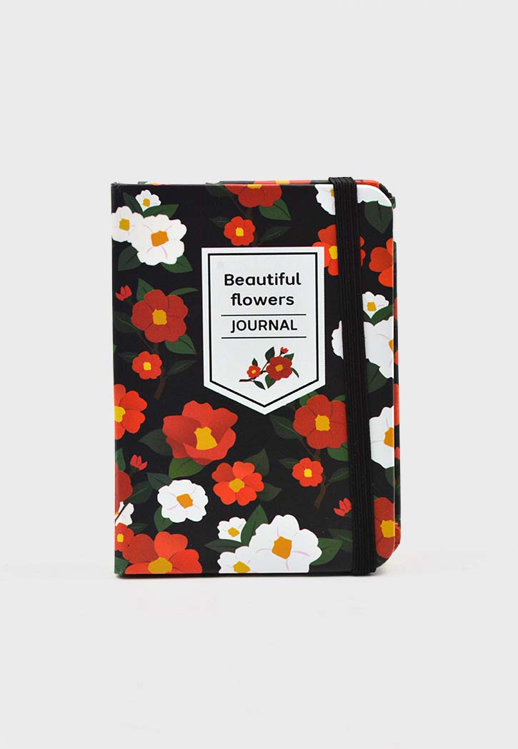 Beautiful Flowers Journal Notebook A7