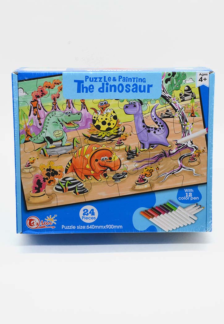 Puzzle & Painting - The Dinosaur 24PCS