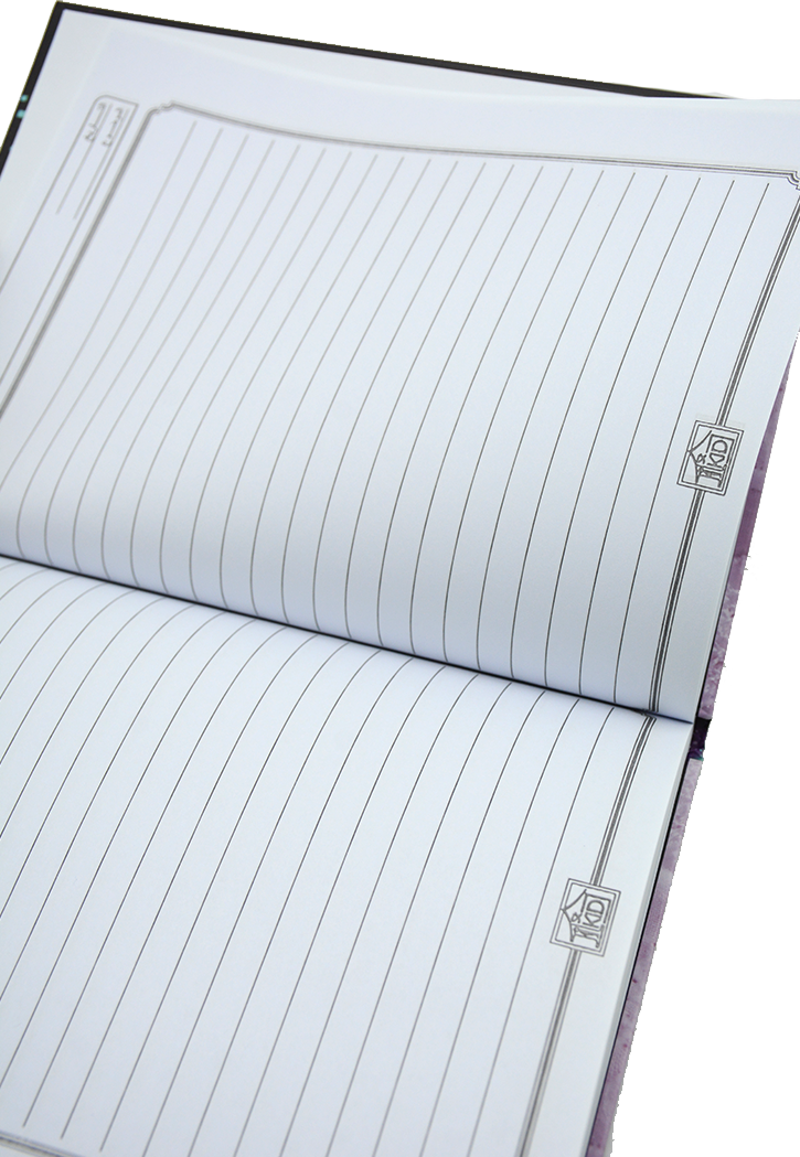 Hard Cover 1LINE ARABIC NOTEBOOK 100SHدفتر غلاف مقوى 100 ورقة