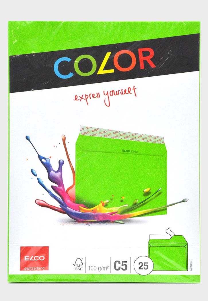 Elco - Color Envelope C5 100GSM 25PCS