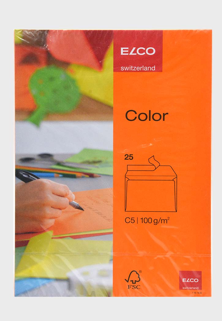 Elco - Color Envelope C5 100GSM 25PCS