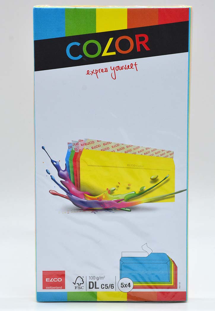 Elco - Envelope Neon 5 Colors C5/6