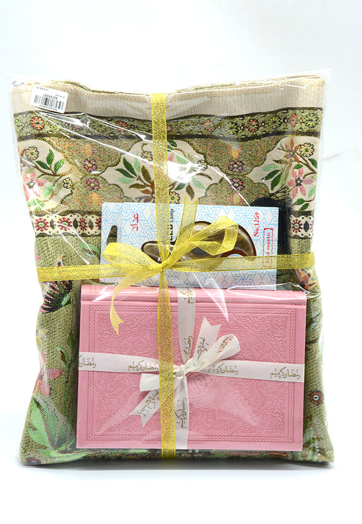 سجادة صلاة مع مصحف ملون و مسبحه رقمية