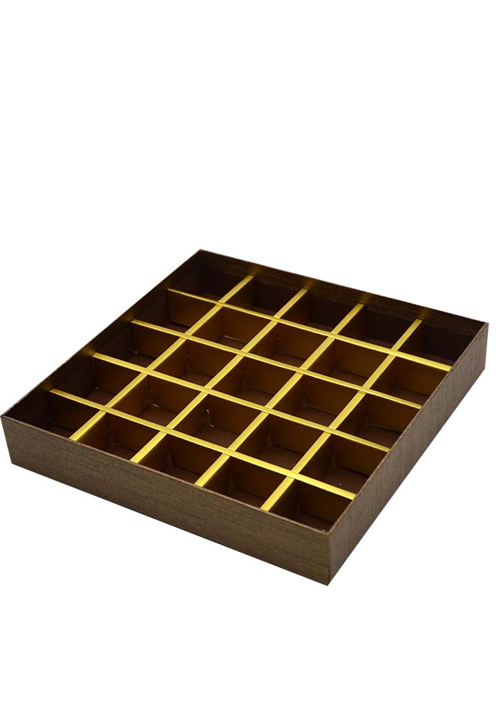 Gold Chocolate Box 24.5X24.5X4CM