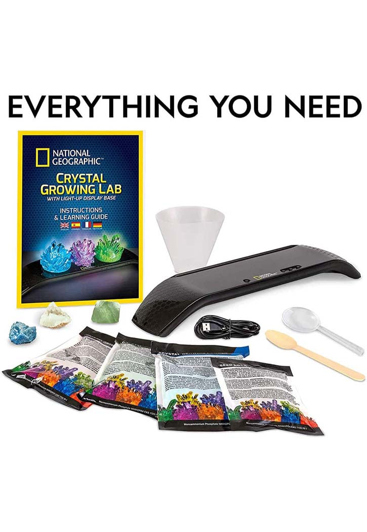 National Geographic - Light-up Crystal Growing Lab Kit