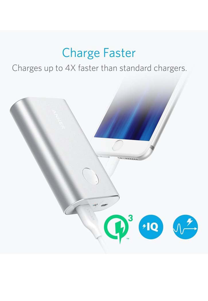 Anker - Power Bank 10050Mah (Silver)