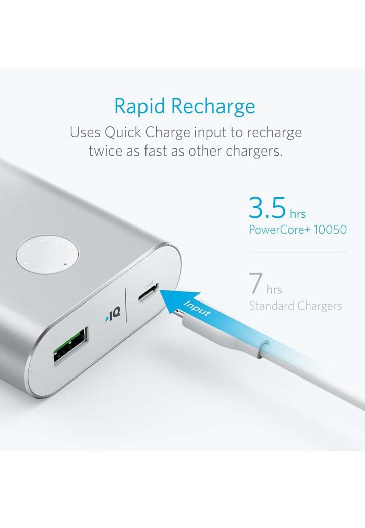 Anker - Power Bank 10050Mah (Silver)