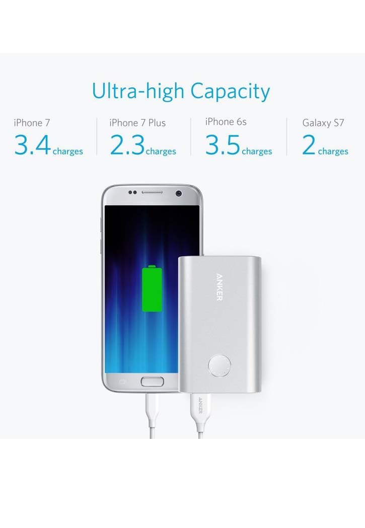 Anker - Power Bank 10050Mah (Silver)