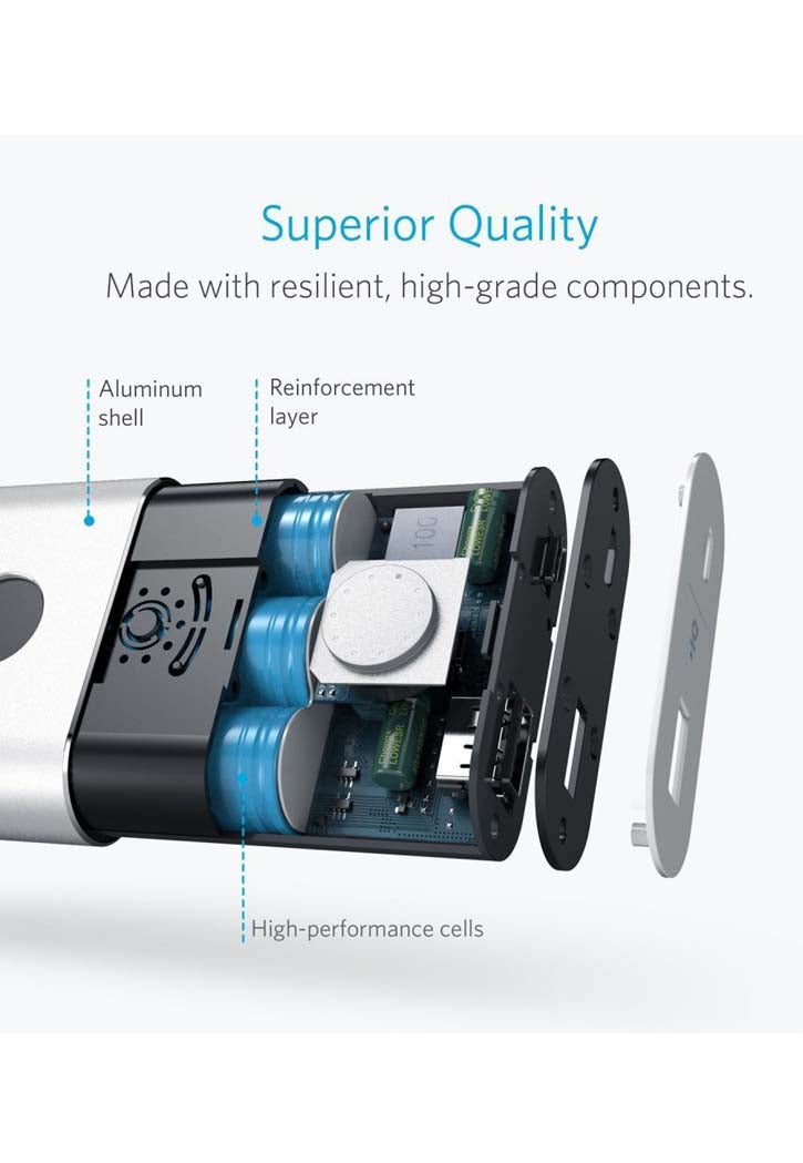 Anker - Power Bank 10050Mah (Silver)