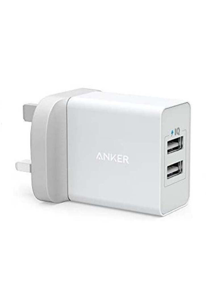 Anker - 2-Port USB Wall Charger White