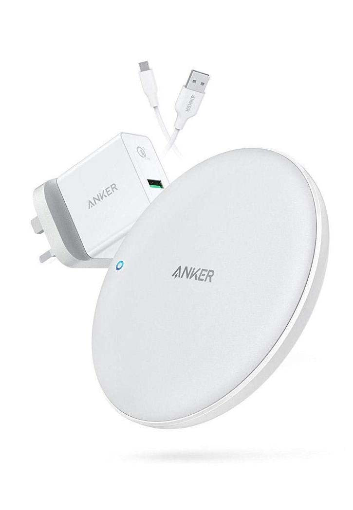 Anker - Power Wave 7.5 With Quick Charger (White)