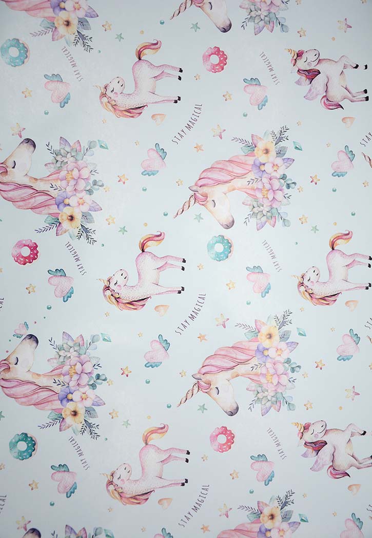 Gift Wrapping Roll 70X100CM Unicorn