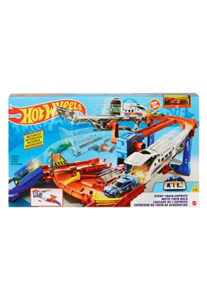 Hot Wheels - Stunt Train Express Track Set