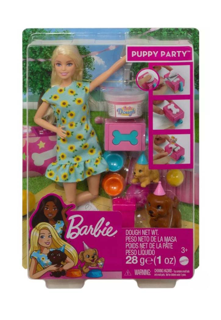 Barbie - Doll and Puppy Party Playset