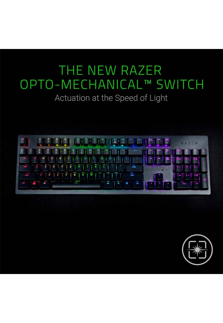 كيبورد لوحة مفاتيح العاب Razer Huntsman Opto-Mechanical Gaming Keyboard