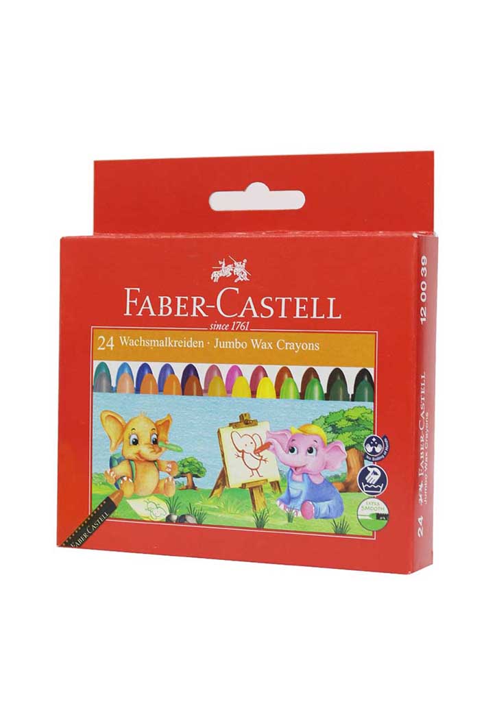 Faber Castell - 24 Jumbo Wax Crayons