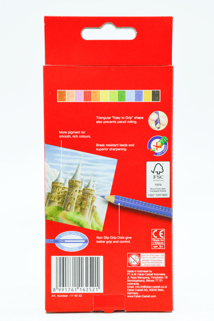 Faber Castell - 12 Color Grip Pencils