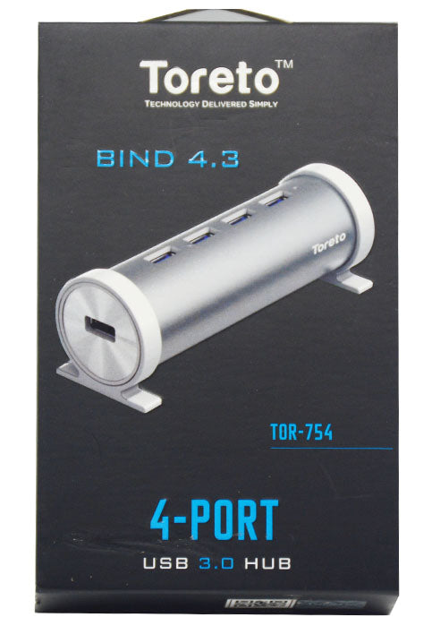 شاحن هاتف _4 منفذ - توريتو TORETO USB HUB BIND 4.3 TOR-754