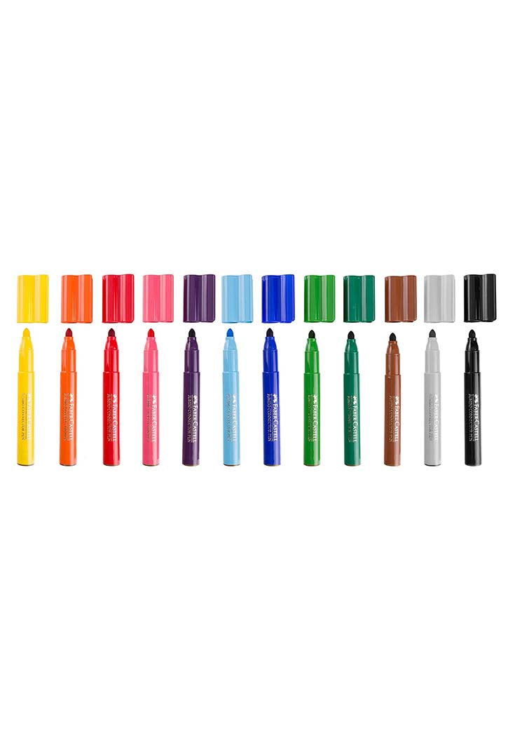 Faber Castell - 12 Jumbo Connector Pens