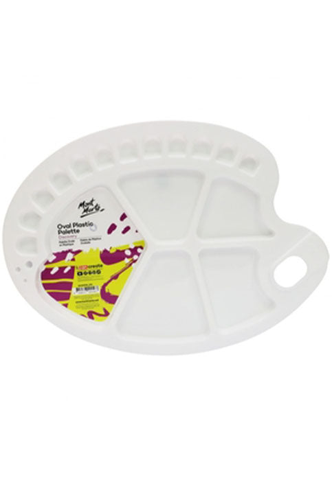 MONT MARTE OVAL PLASTIC PALETTE 34X25CM