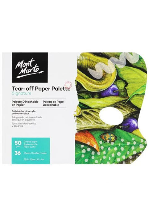 MONT MARTE SIGNATURE TEAR-OFF PAPER PALETTE 50GSM 36SHT 30.5X23CM