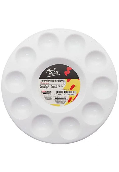 MONT MARTE ROUND PLASTIC PALETTE 17CM