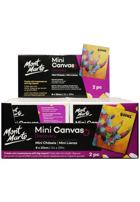 MONT MARTE MINI CANVAS 8X10CM 2PCS/PKT