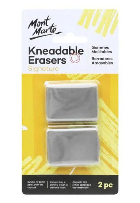 MONT MARTE SIGNATURE KNEADABLE ERASERS 2PCS BLISTER
