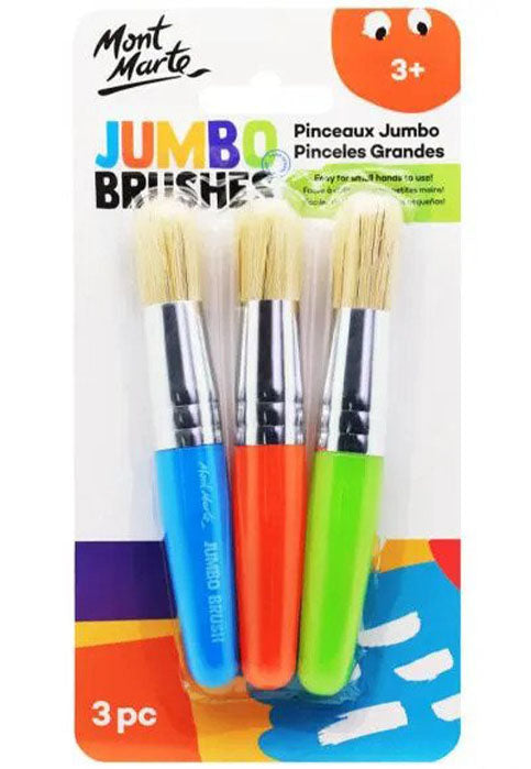 MONT MARTE JUMBO BRUSHES 3PCS IN BLISTER