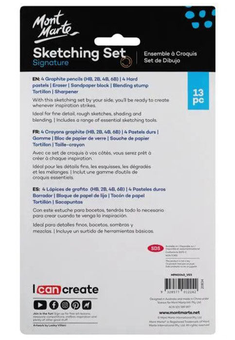 MONT MARTE SIGNATURE SKETCHING SET 13PCS IN BLISTER